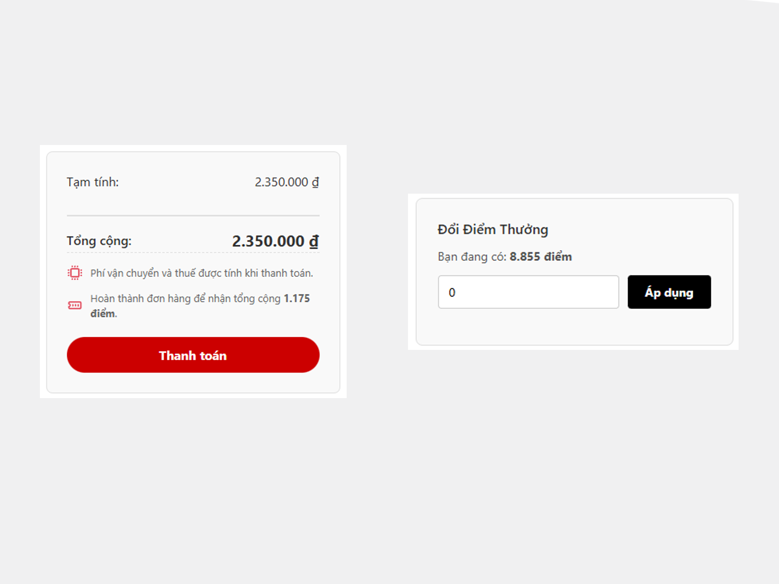 Cơ chế đổi điểm dễ dàng